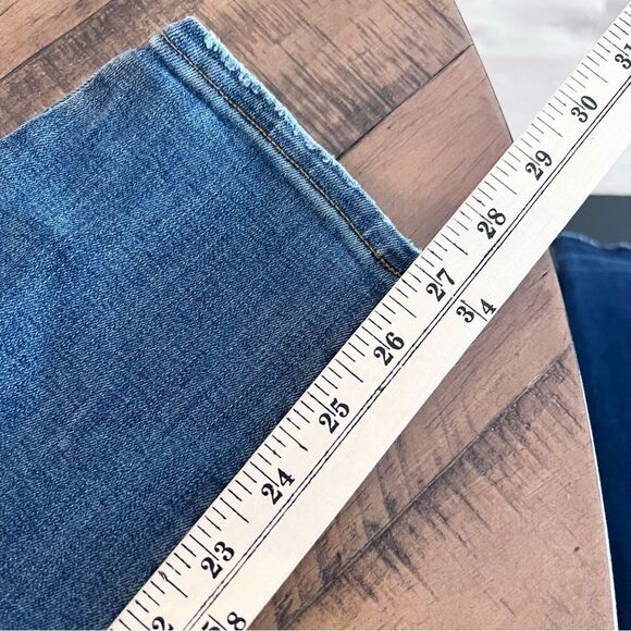 J.Crew 9"High Rise Skinny Blue Jeans Womens Button Fly Ankle Size 33 - Picture 6 of 6